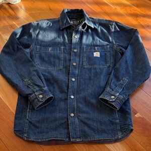 Carhartt Denim Fleece-lined button down